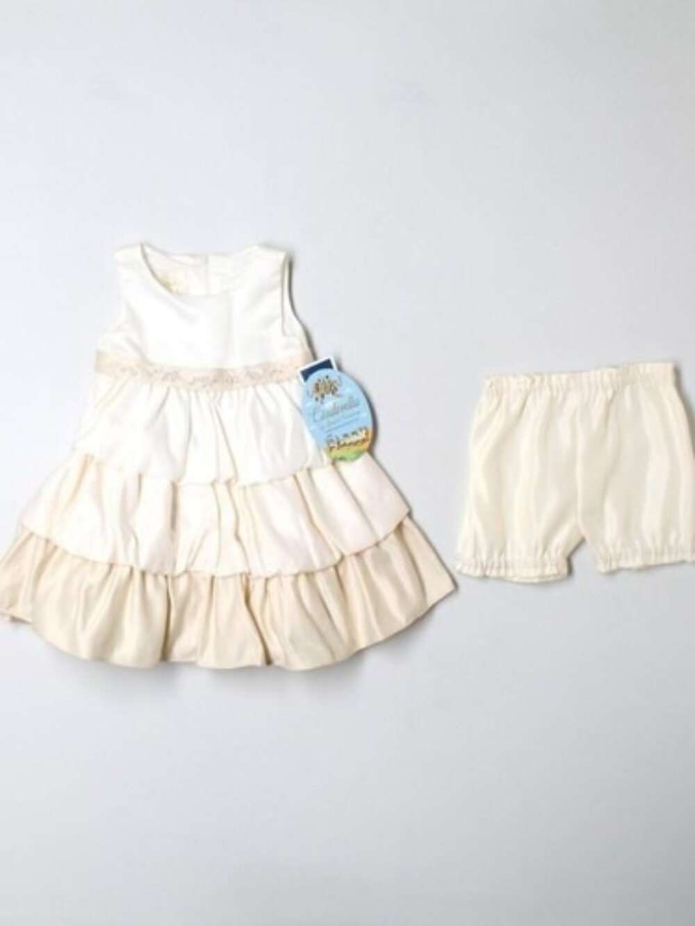 New Toddler Girl Ombre Tan Cinderella Holiday Party Portrait Dress Size 24 Month